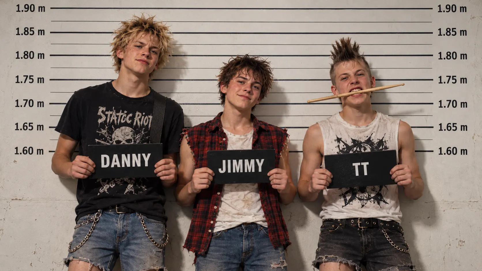 Jimmy, Danny and TT pose together as Teacher’s Pet.